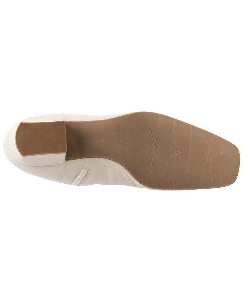 White Weatherproof Leather Boots Y137
