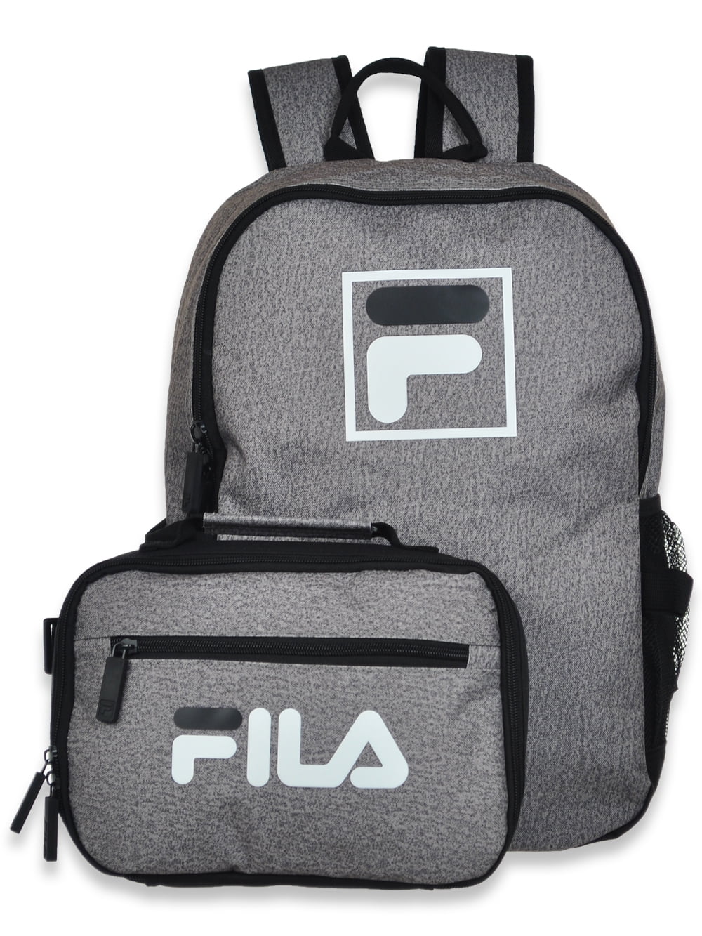 Heather Gray Backpack With Lunchbox Set I975