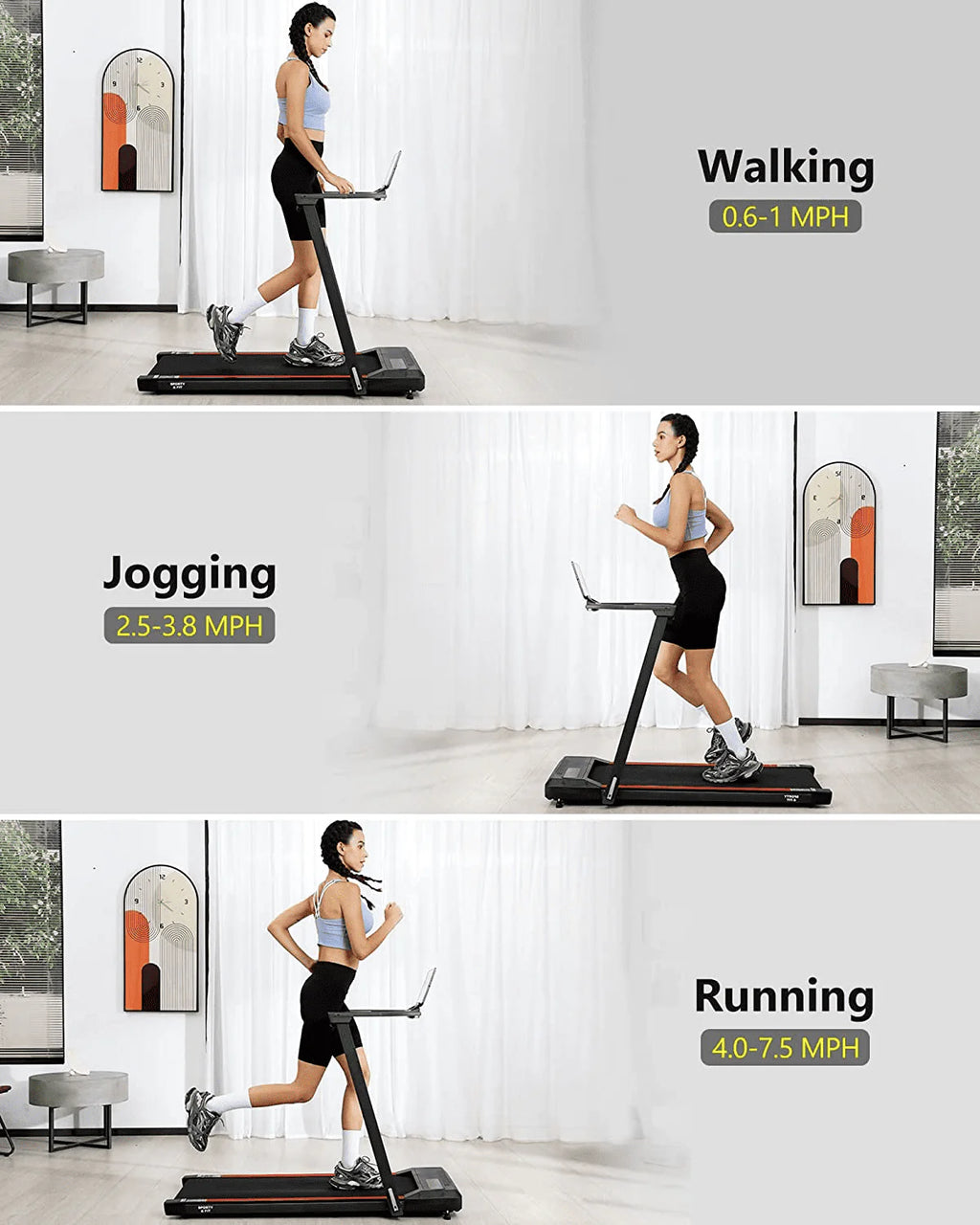 2.25HP Folding Treadmill with Remote Control T39910