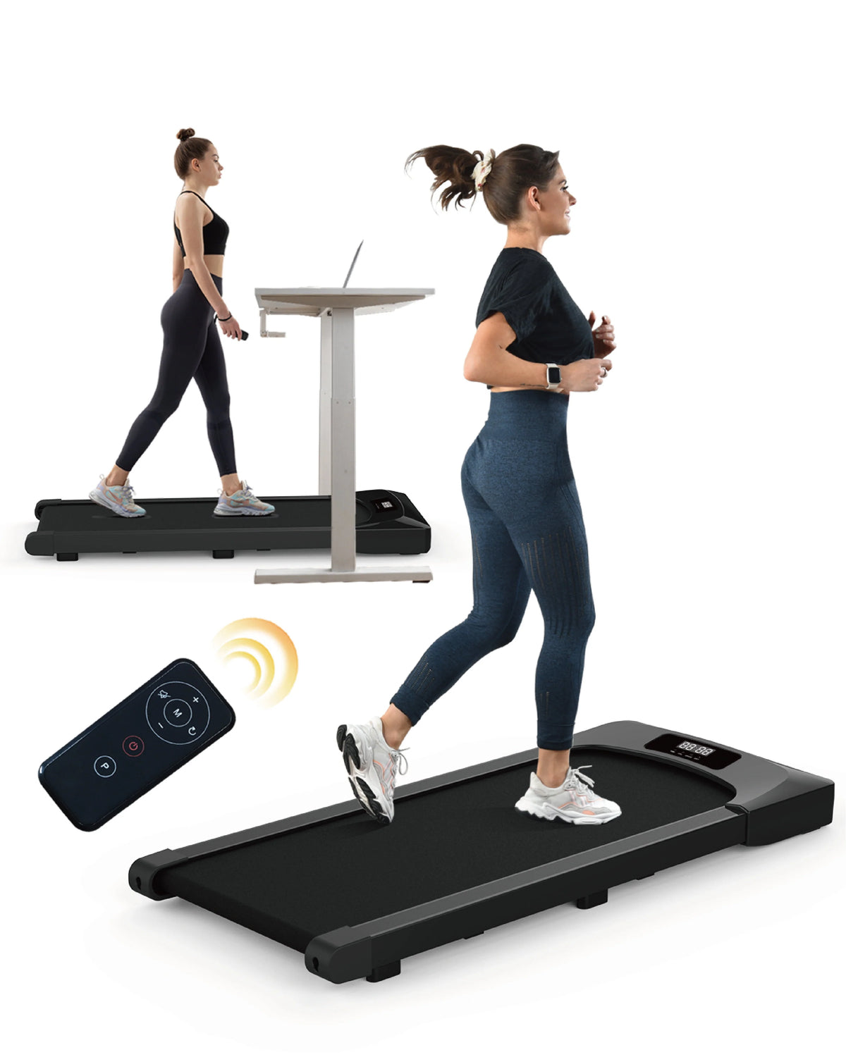 Under Desk Walking Pad Treadmill with Remote D9862