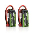 2S 2200mAh 7.4V Lipo Battery with T Connector 2 Packs R871