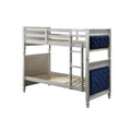 Blue Velvet Twin Size Bunk Bed O512