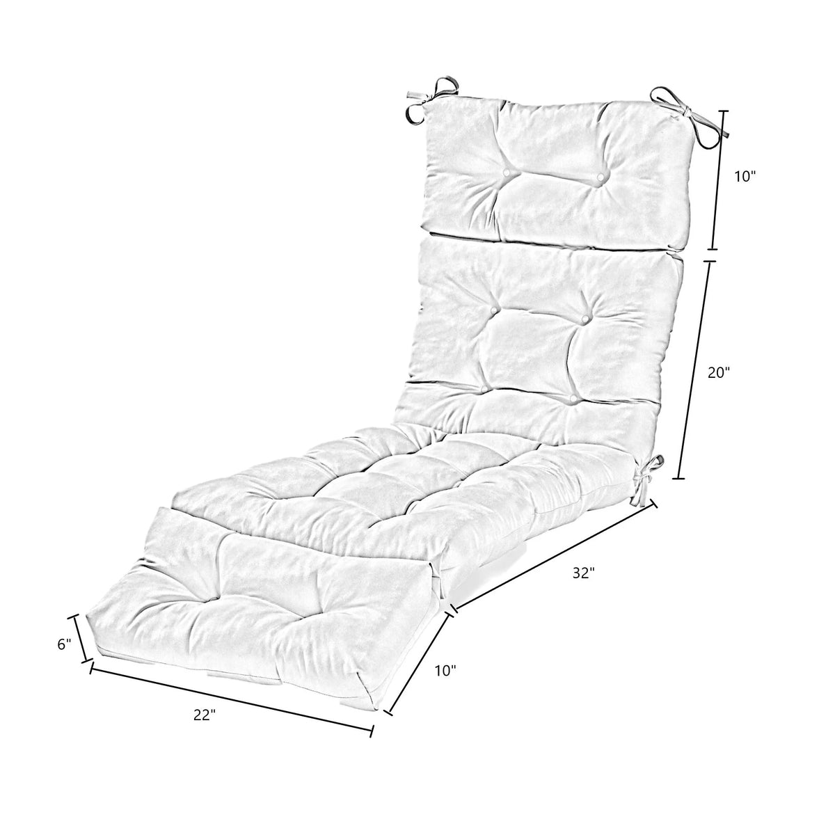 Stone Outdoor Chaise Lounge Chair Cushion Z9079