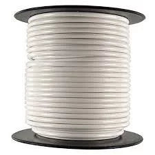 18AWG White Stranded Hookup Wire 1000 Foot Roll C97706