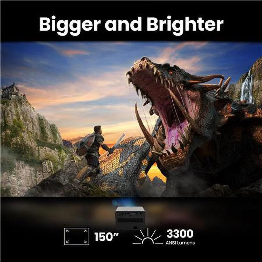 True 4K UHD HDR 4LED 3300 Lumens Gaming Projector R3085