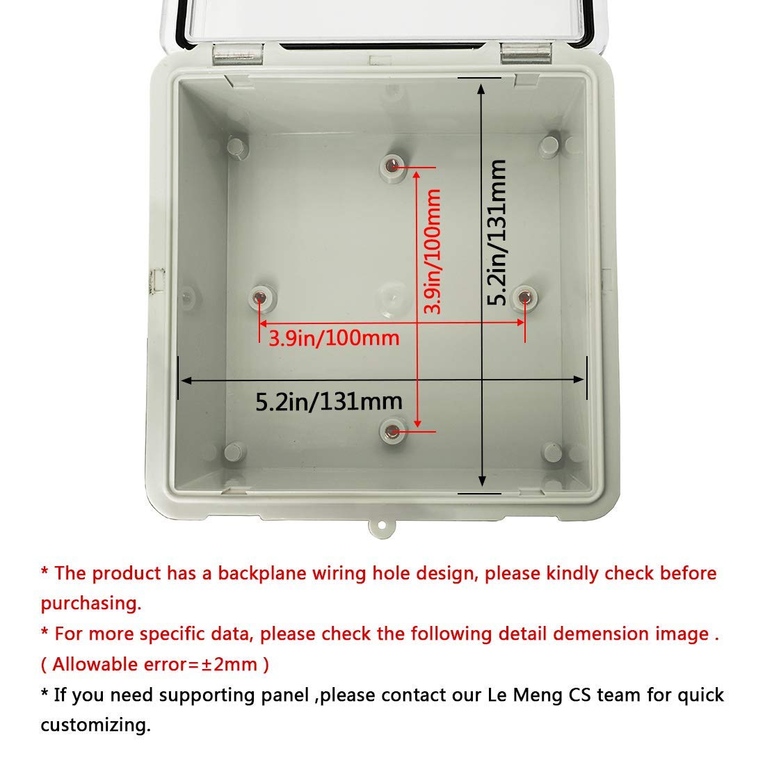 ABS Plastic IP65 Waterproof Electrical Enclosure Junction Box X847
