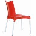 Red Stacking Patio Dining Side Chair X137