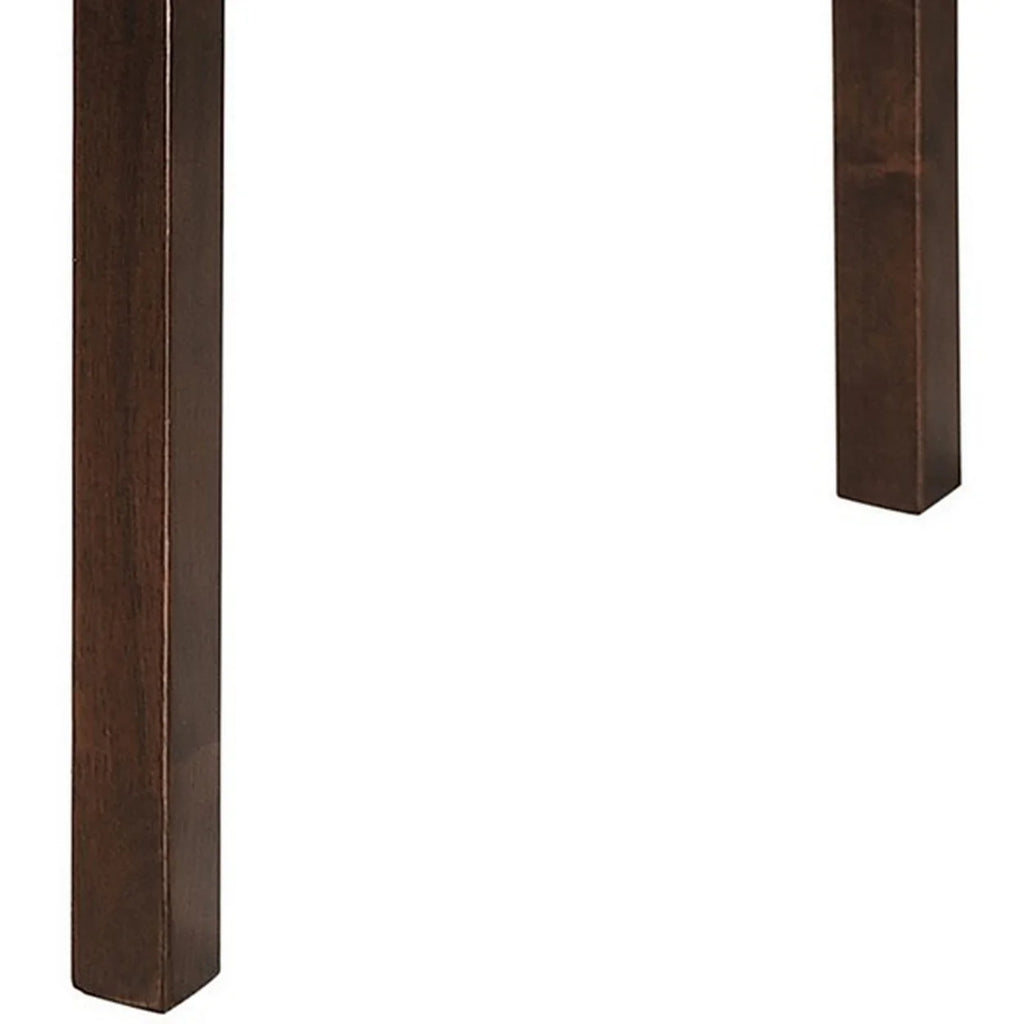 52 Inch Drop Leaf Dining Table Dark Cappuccino Brown Wood N427199