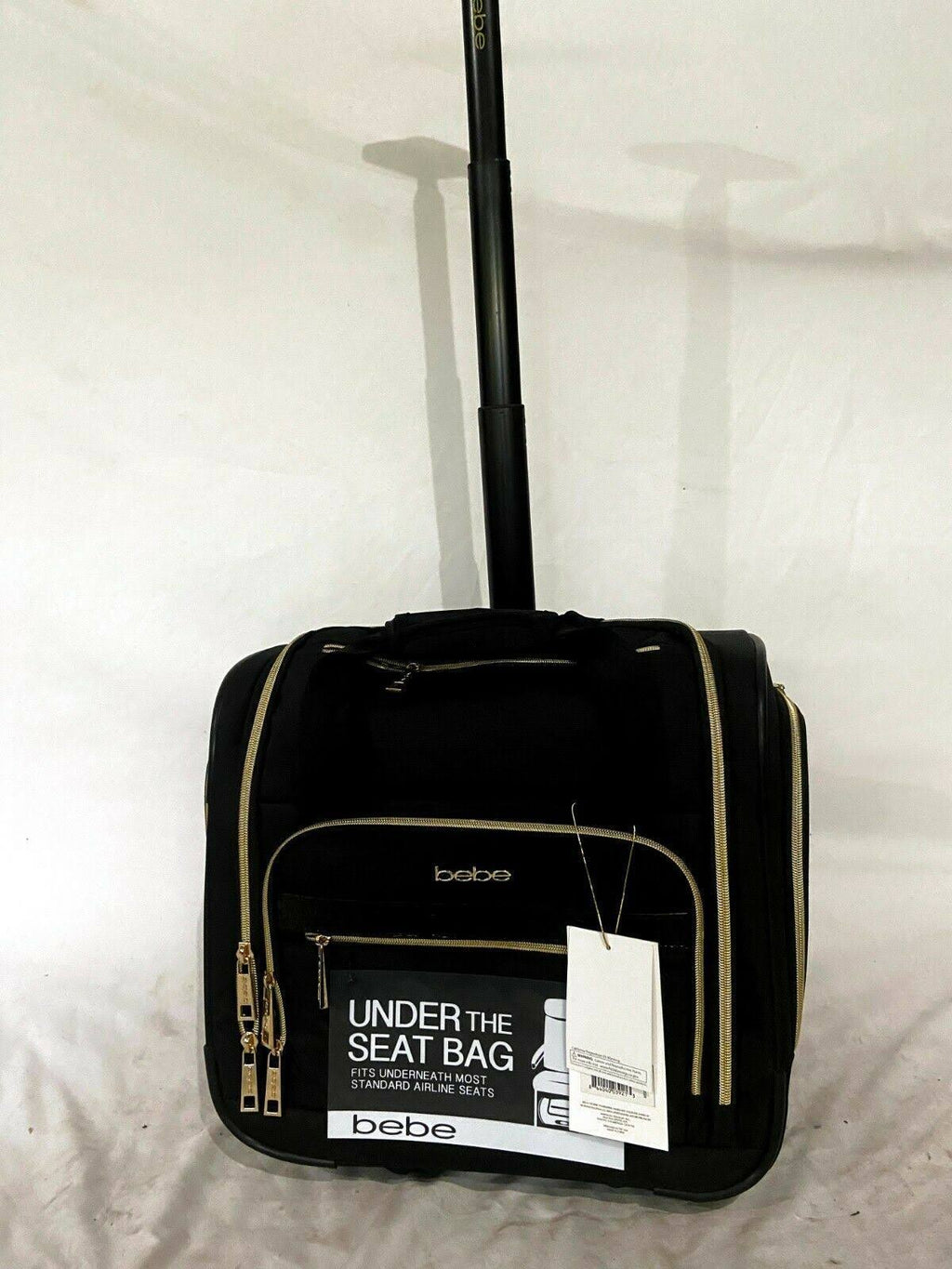 Black Under The Seat Rolling Tote Bag Y16888