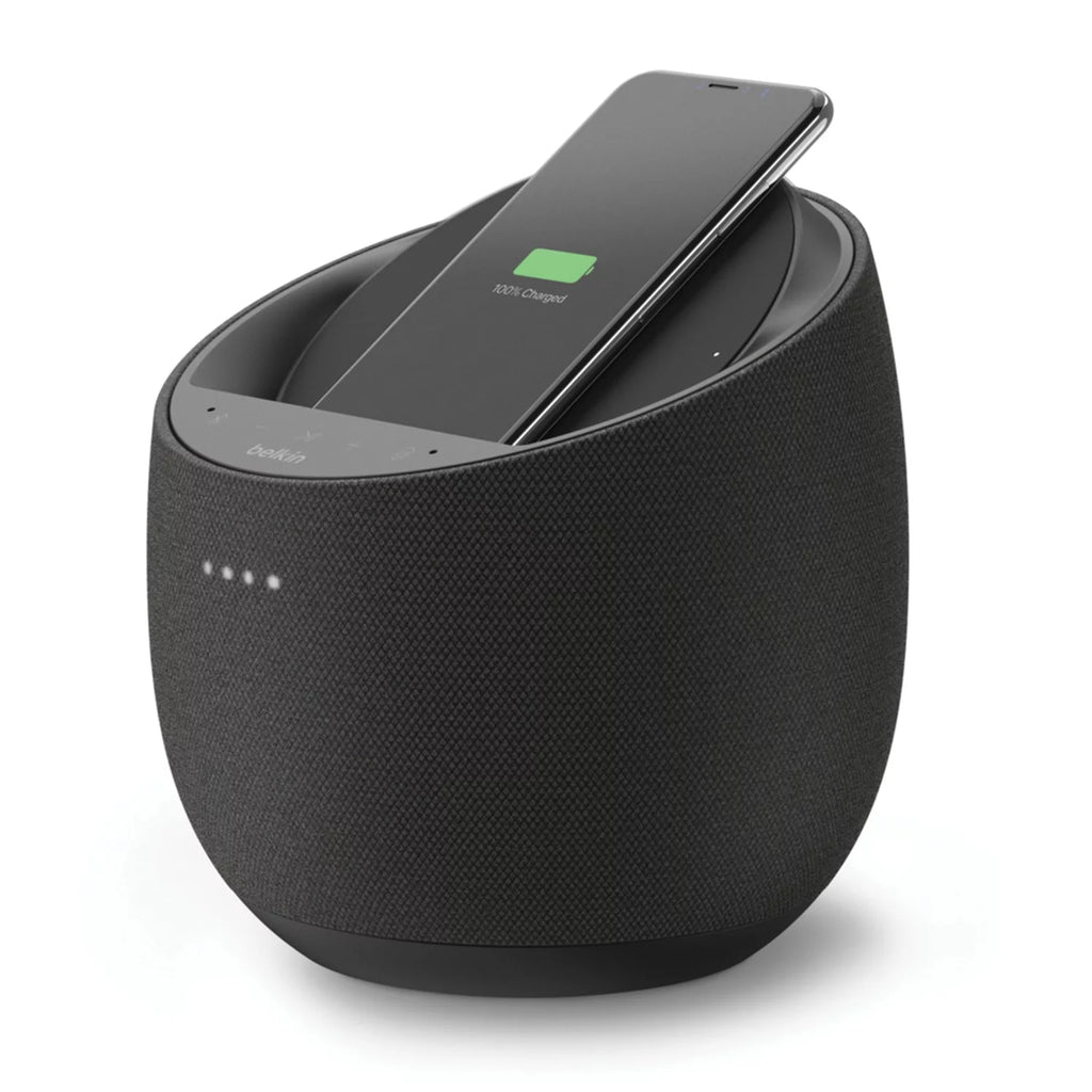 Portable Bluetooth Speaker with Wireless Phone Charger, Black R89139