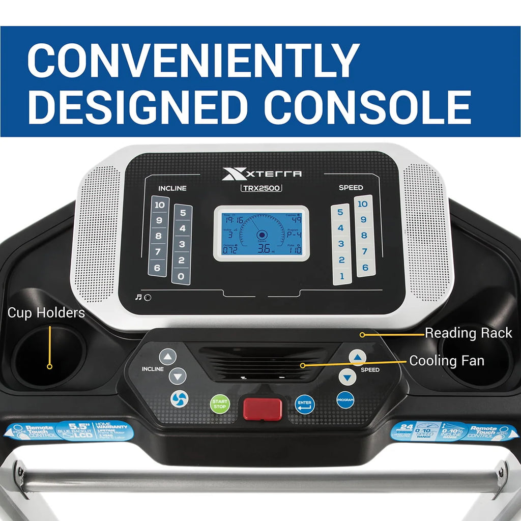 Folding Treadmill with 2.25 HP Motor and 10 Levels Incline N1396