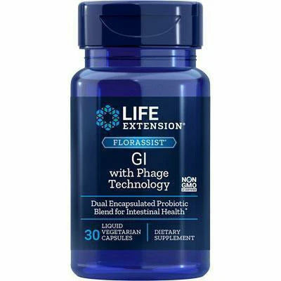 FLORASSIST GI w Phage Tech 30 vegcaps X4239