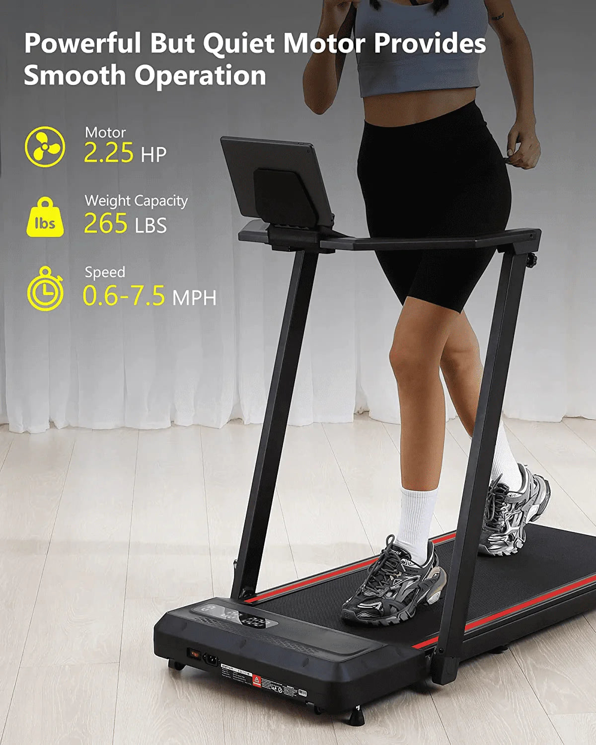 2.25HP Folding Treadmill with Remote Control T39910