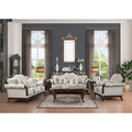 White 2PC Tufted Living Room Set S942