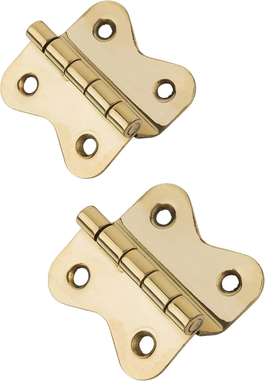 Solid Brass Cabinet Hinges 4 Pairs Y94359