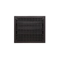 Oversized Cast Iron Wall Register Black C6387