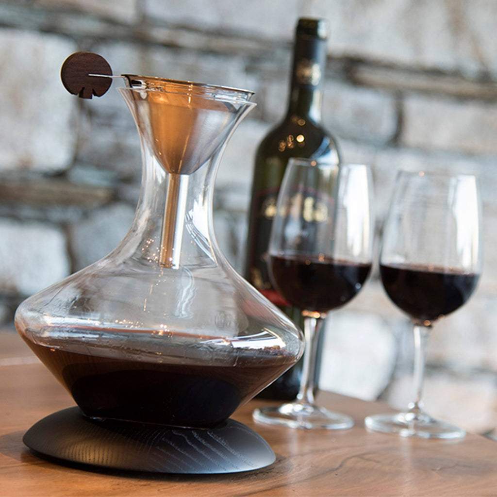 Decanter Set with Ashwood Base N196