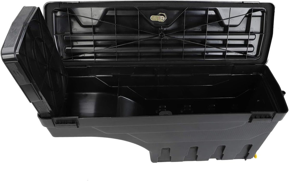 Truck Bed Wheel Well Storage Case Tool Box Lockable Storage Box P6414