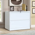 White 2-Drawer Lateral Filing Cabinet V12832