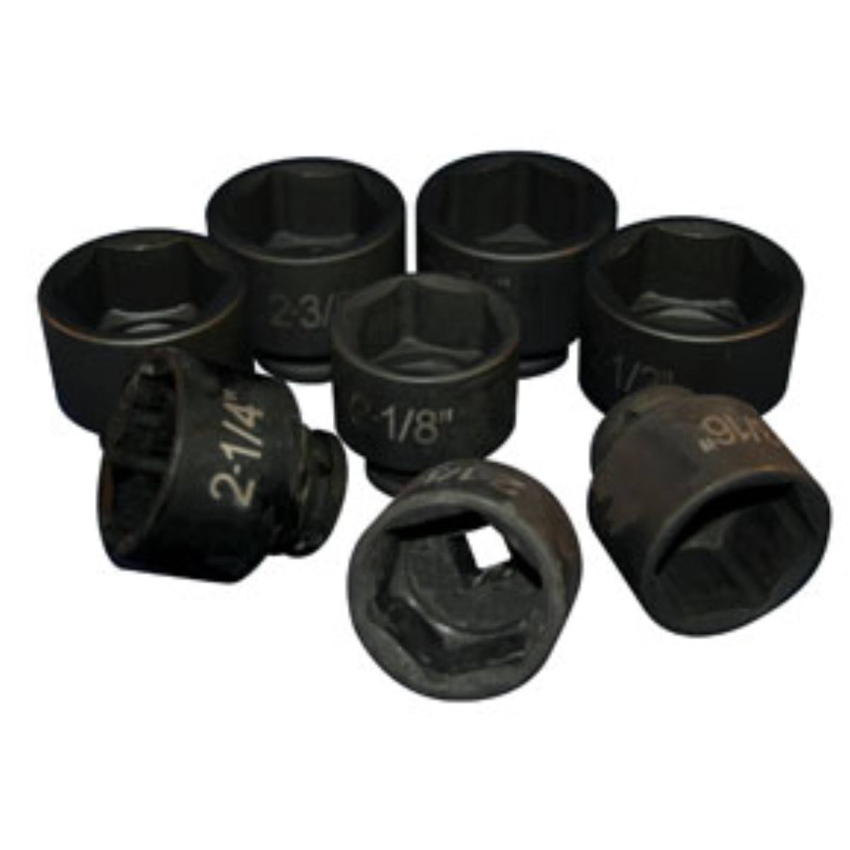 8 pc. 3/4x22 Drive 6 Point SAE Standard Impact Socket Set P9151