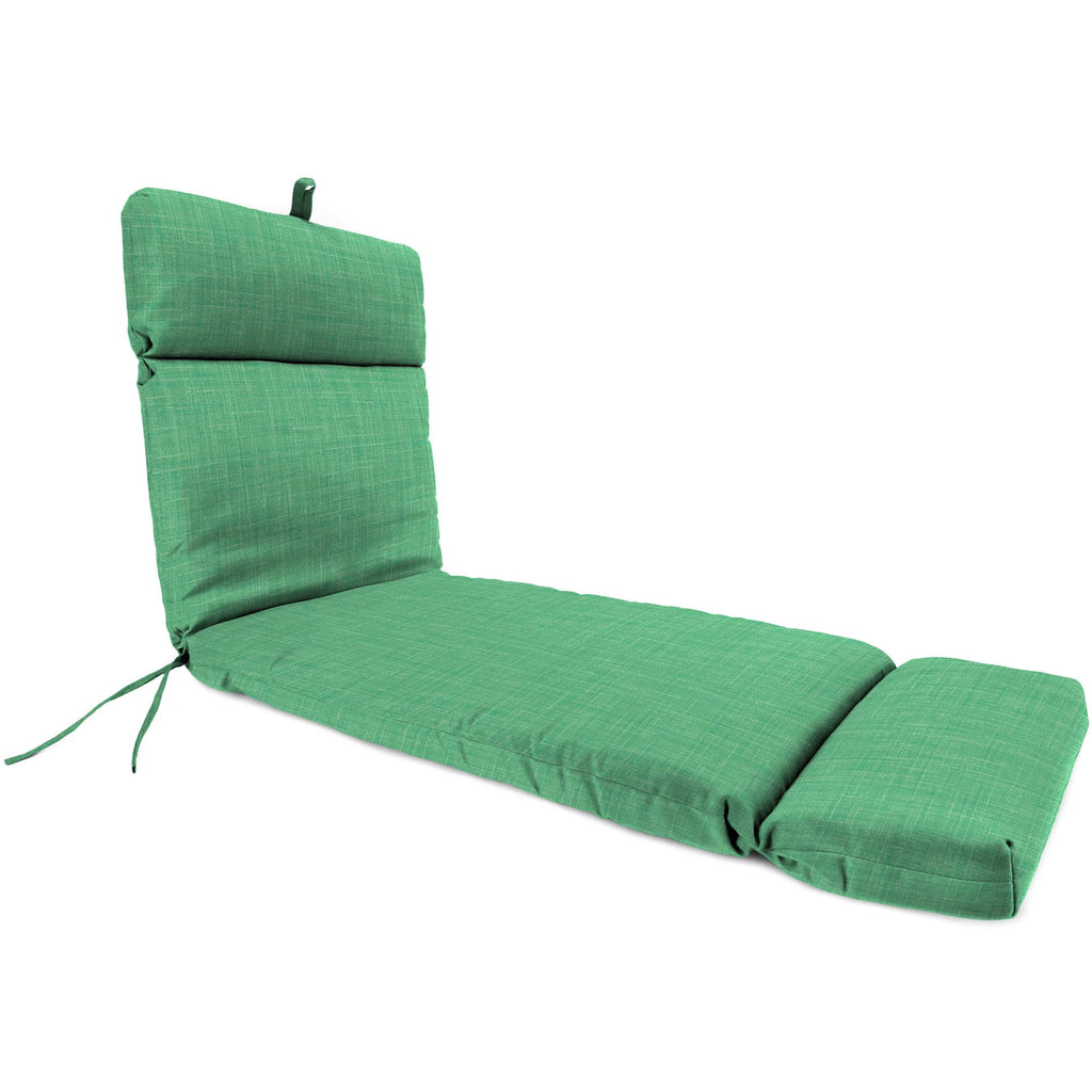Yellow Rectangular Outdoor Chaise Lounge Cushion with Ties W3468