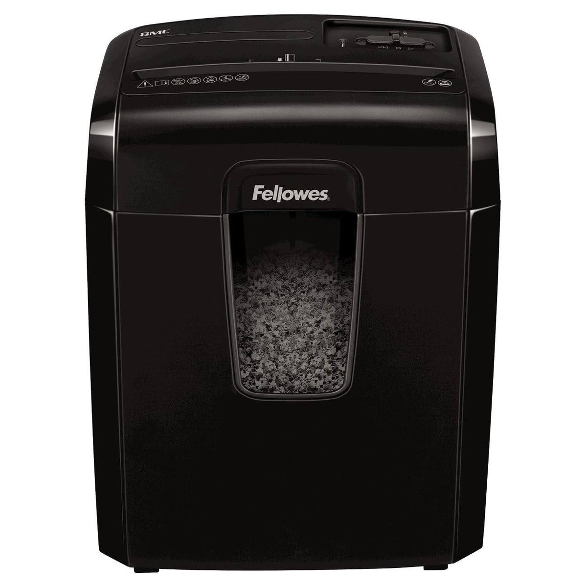 MicroCut Shredder with Wastebasket, 8 Sheet Capacity - Black O687
