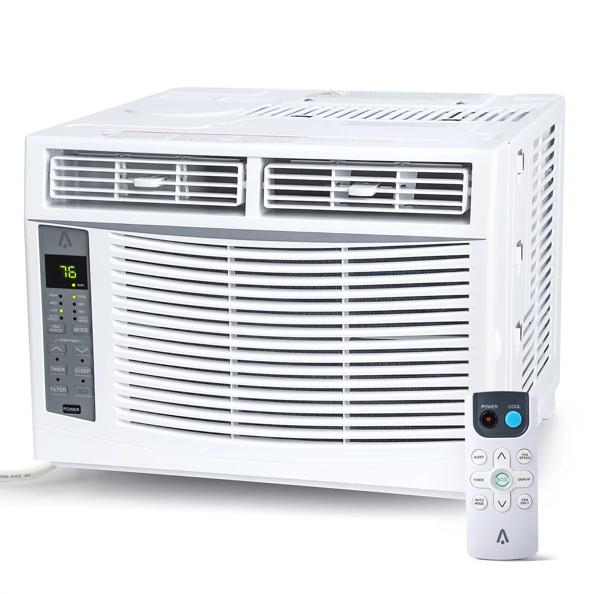 6000 BTU White Window Air Conditioner with Remote U643