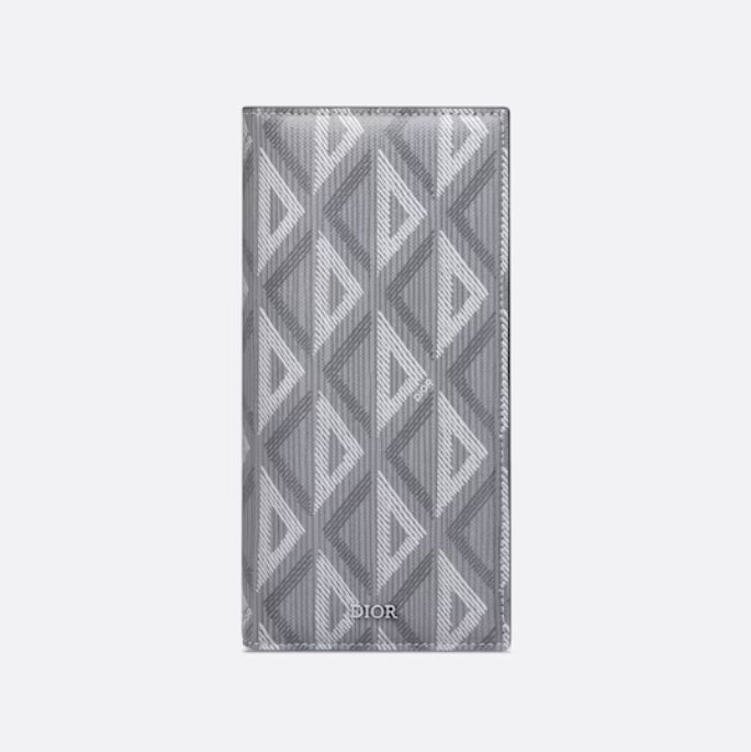 Gray Vertical Bifold Wallet Canvas A378754
