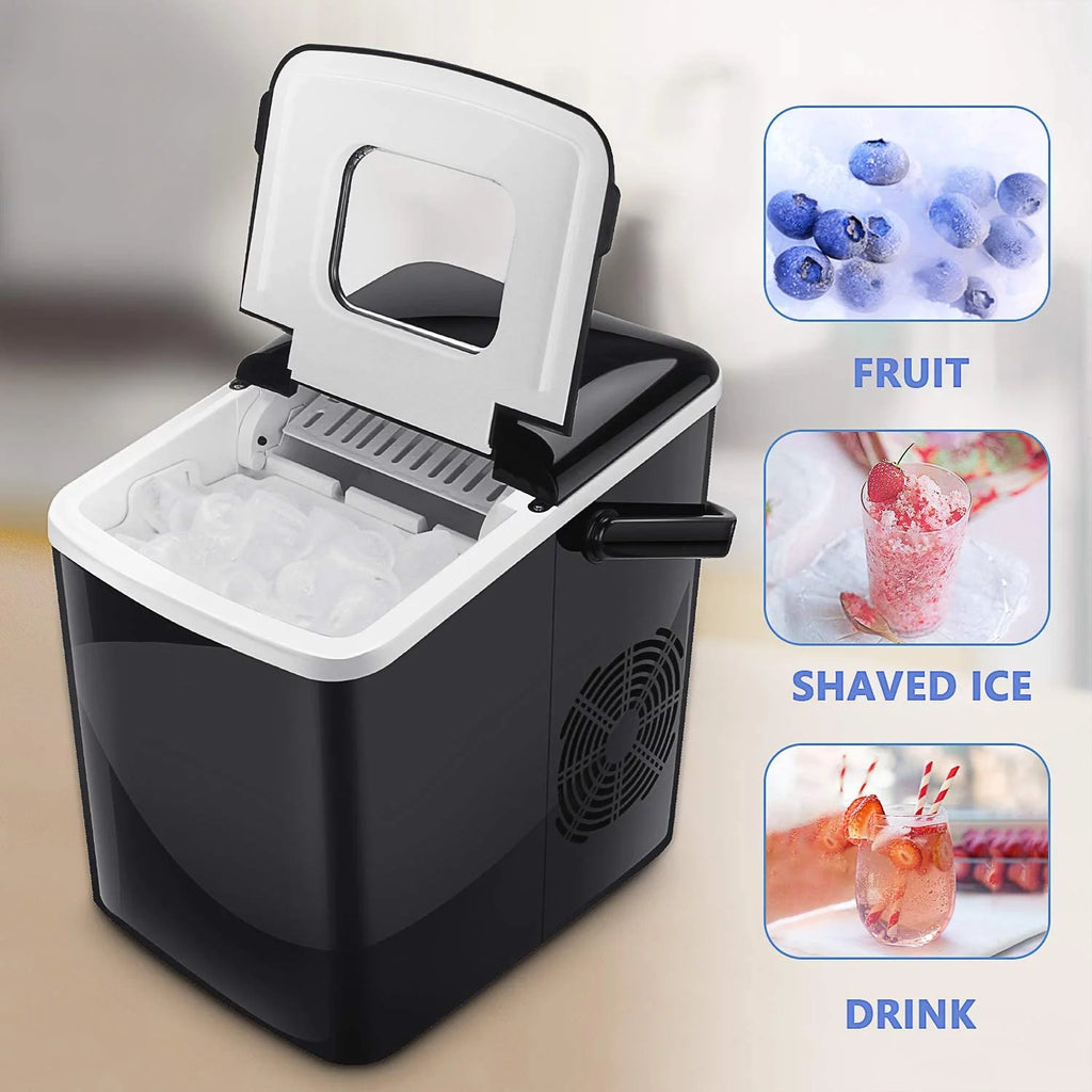 Portable Countertop Ice Maker with 2 Ice Cube Sizes V2097