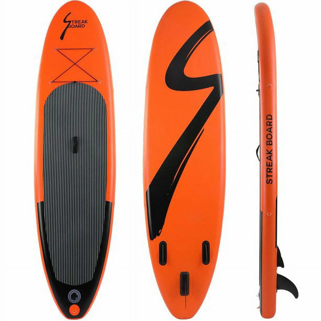 10' Inflatable Stand Up Paddle Board with Paddle, Leash, Pump & Backpack L55113