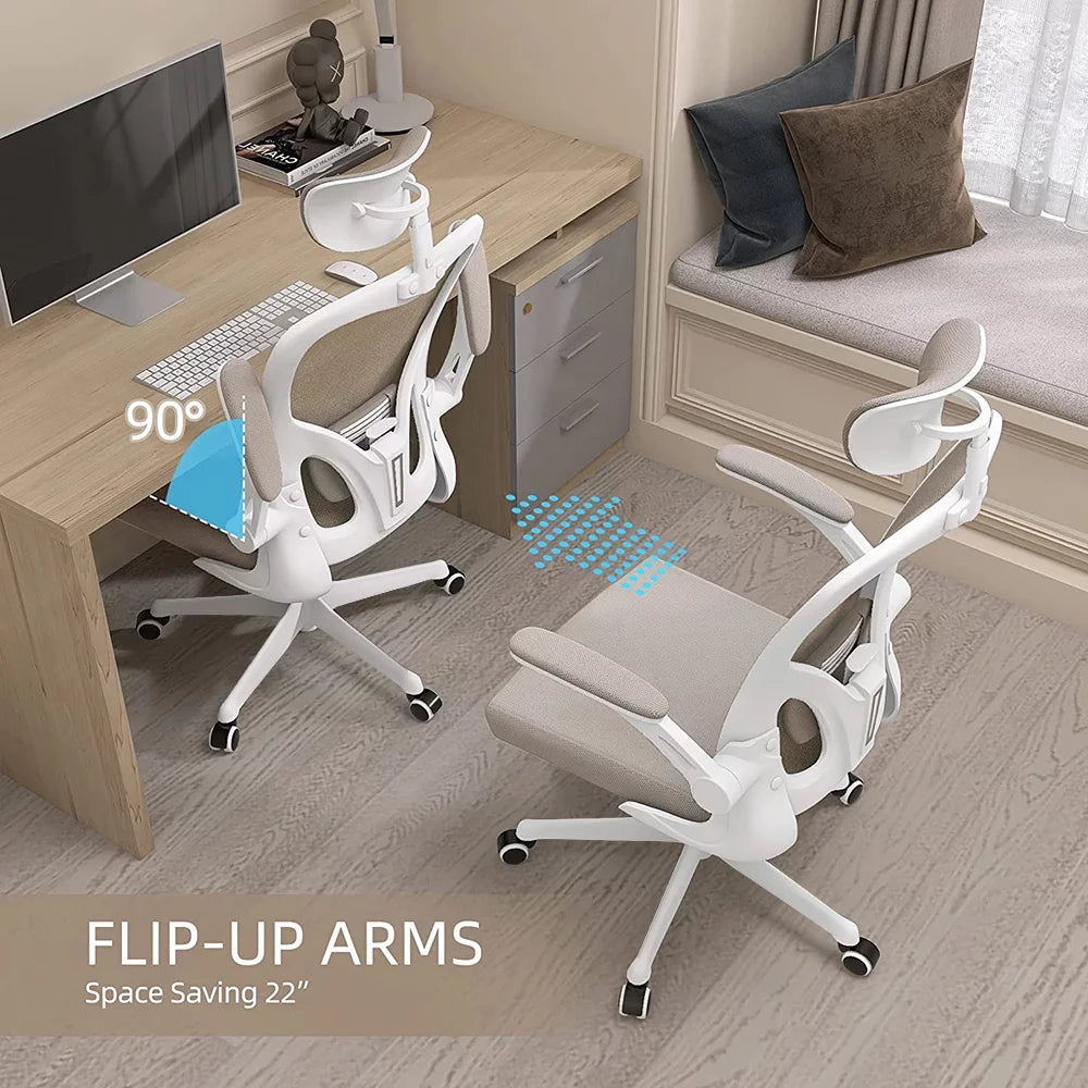 Ergonomic High Back Office Chair with Adjustable Headrest Lumbar Armrest V57005