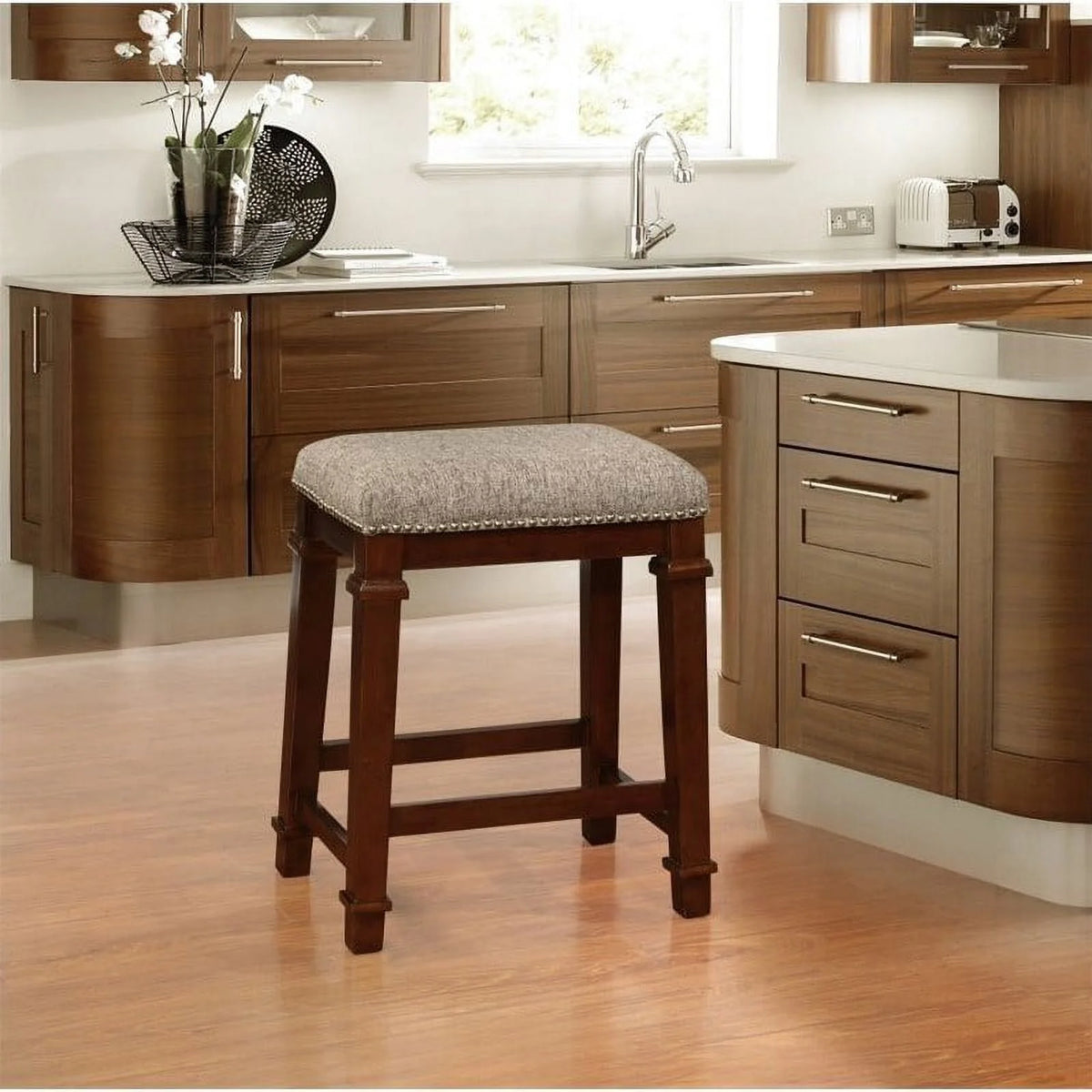 24" Counter Stool in Brown Tweed F5625