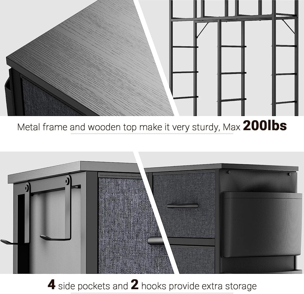 12 Drawer Fabric Dresser B68488