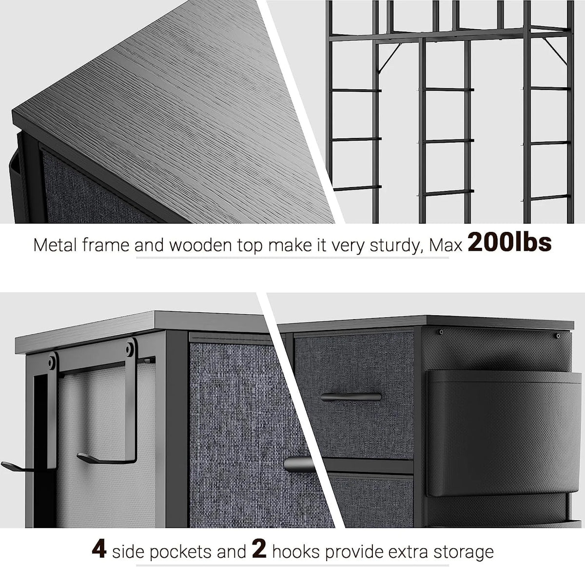 12 Drawer Fabric Dresser B68488
