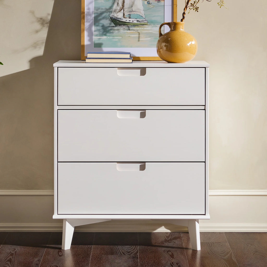 Solid Wood Walnut 3-Drawer Dresser G1481