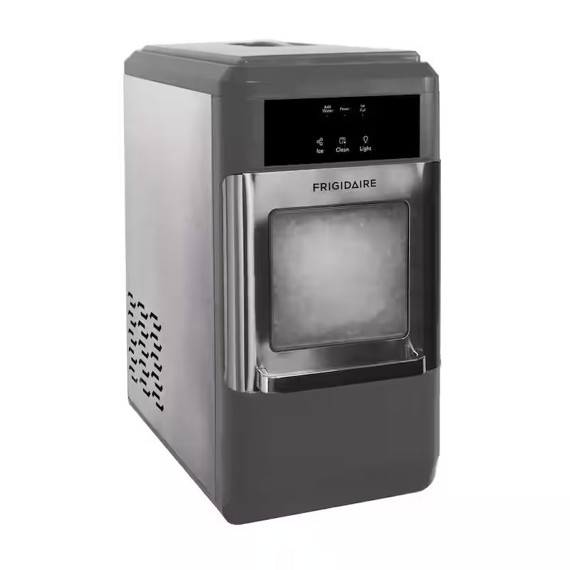 44 lbs. Freestanding Nugget Ice Maker in Stainless Steel and Black I560885