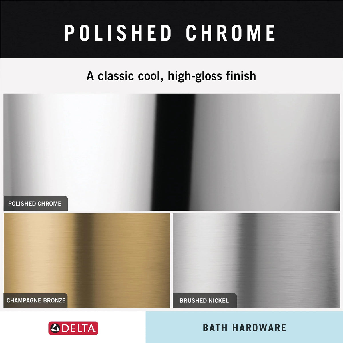 Chrome Silver Towel Bar 24 in. H7175