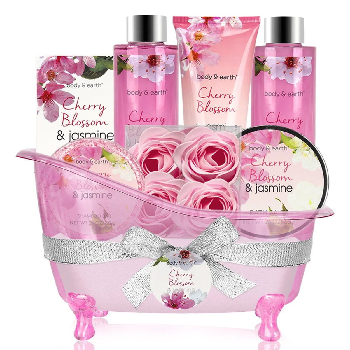 8 Pcs Cherry Blossom & Jasmine Spa Gift Sets L3405