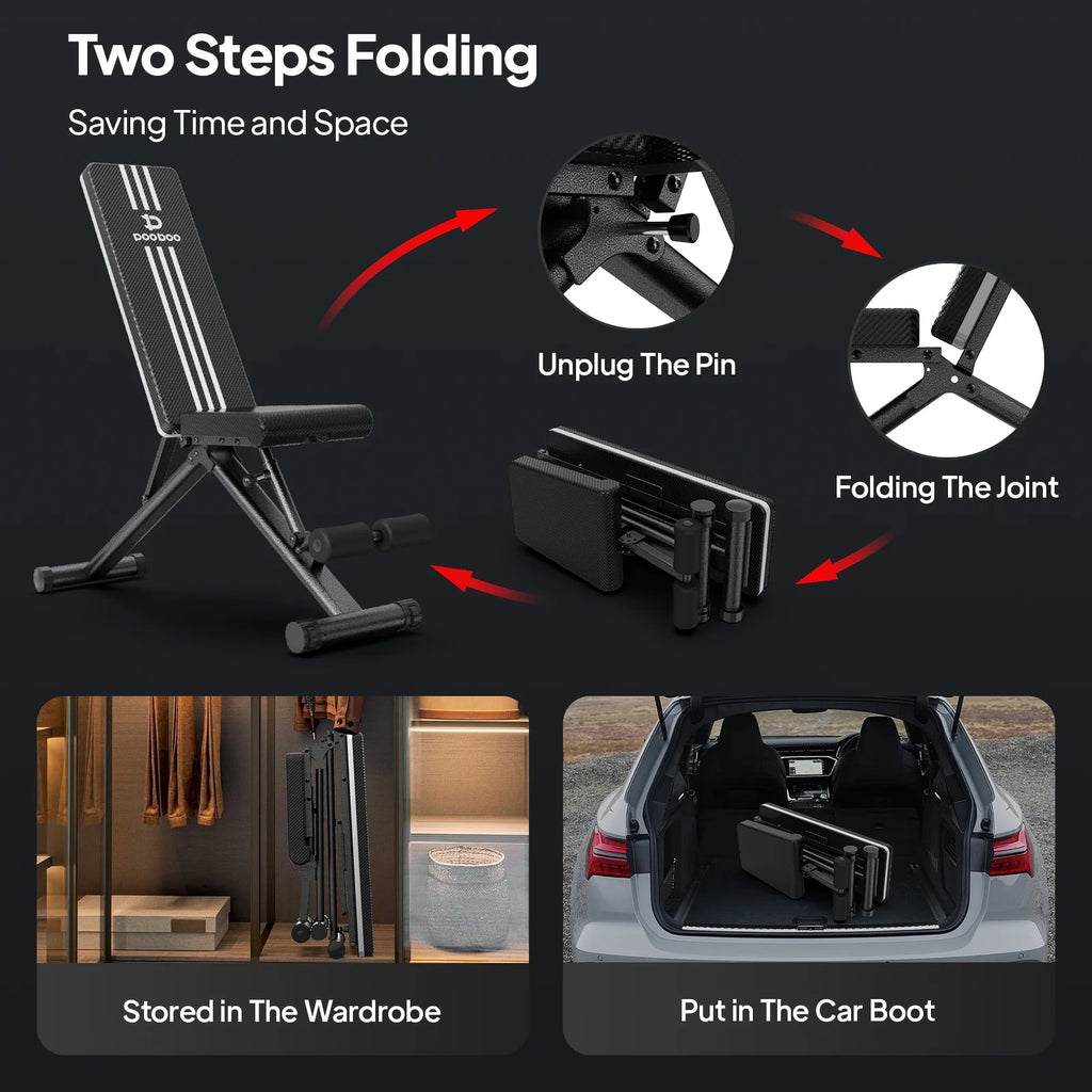 Foldable Adjustable Weight Bench P723