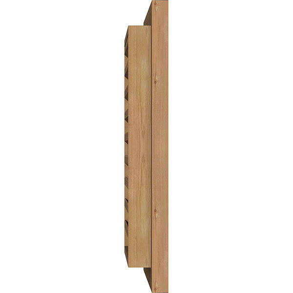 Unfinished Functional Rough Vertical Gable Vent U3812