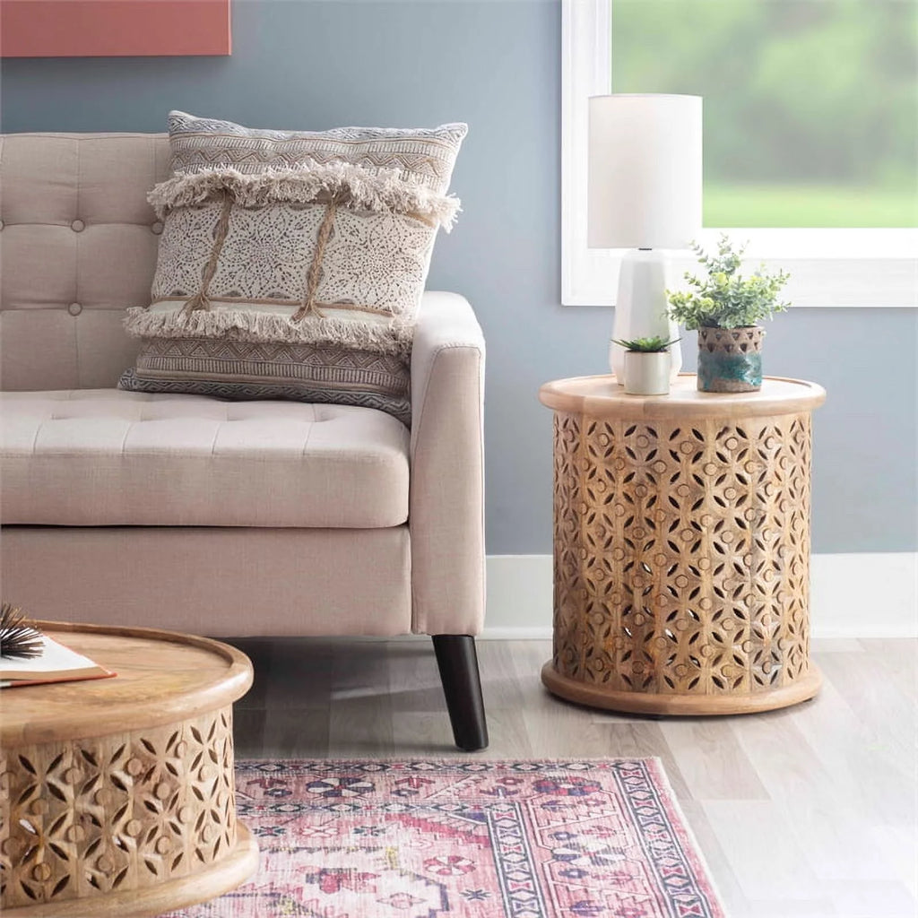 Mango Wood Side Table Y15368
