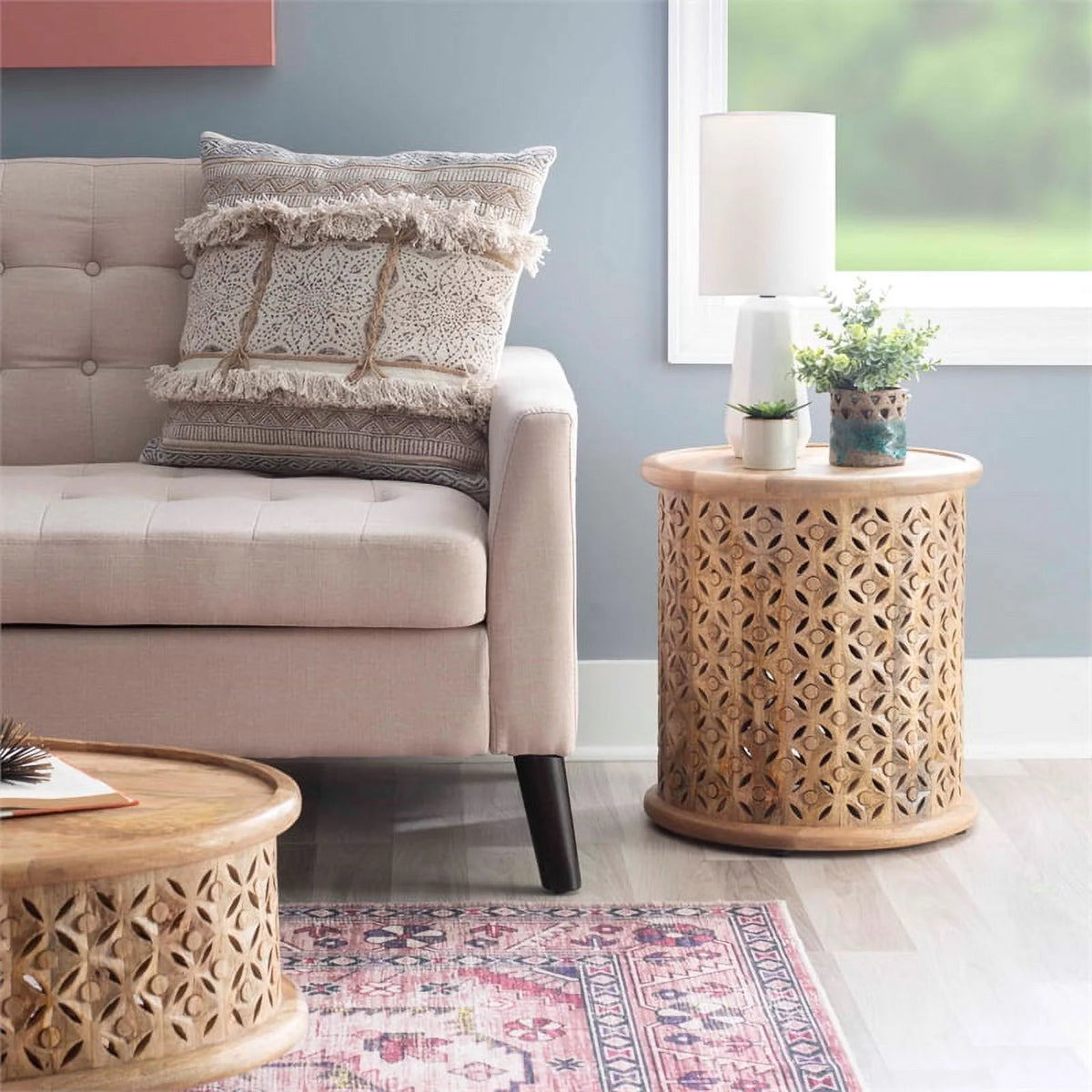 Mango Wood Side Table Y15368