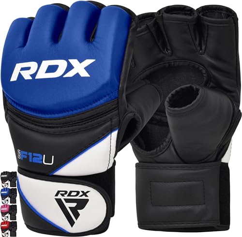 MMA Gloves Half Finger Adjustable Maya Hide Leather E501941