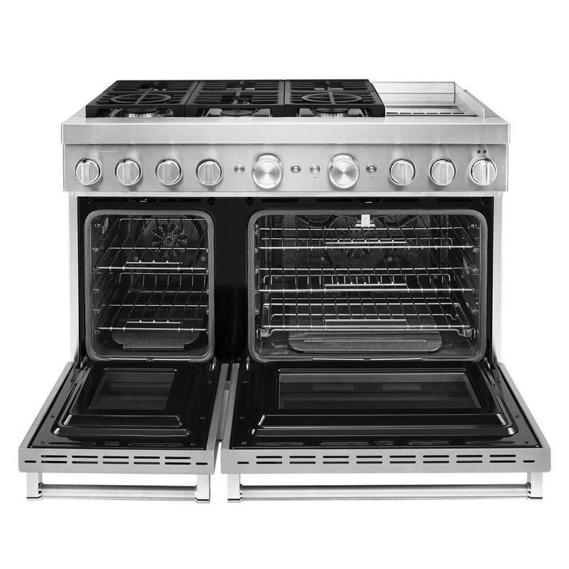 6.3 cu. ft. Smart Double Oven Dual Fuel Range with True Convection in Stainless Steel U818206