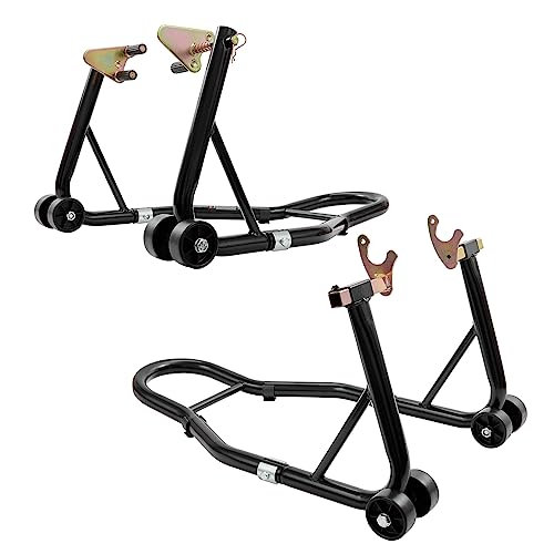 850lbs Motorcycle Stand Lift Front Rear Combo Black B41259