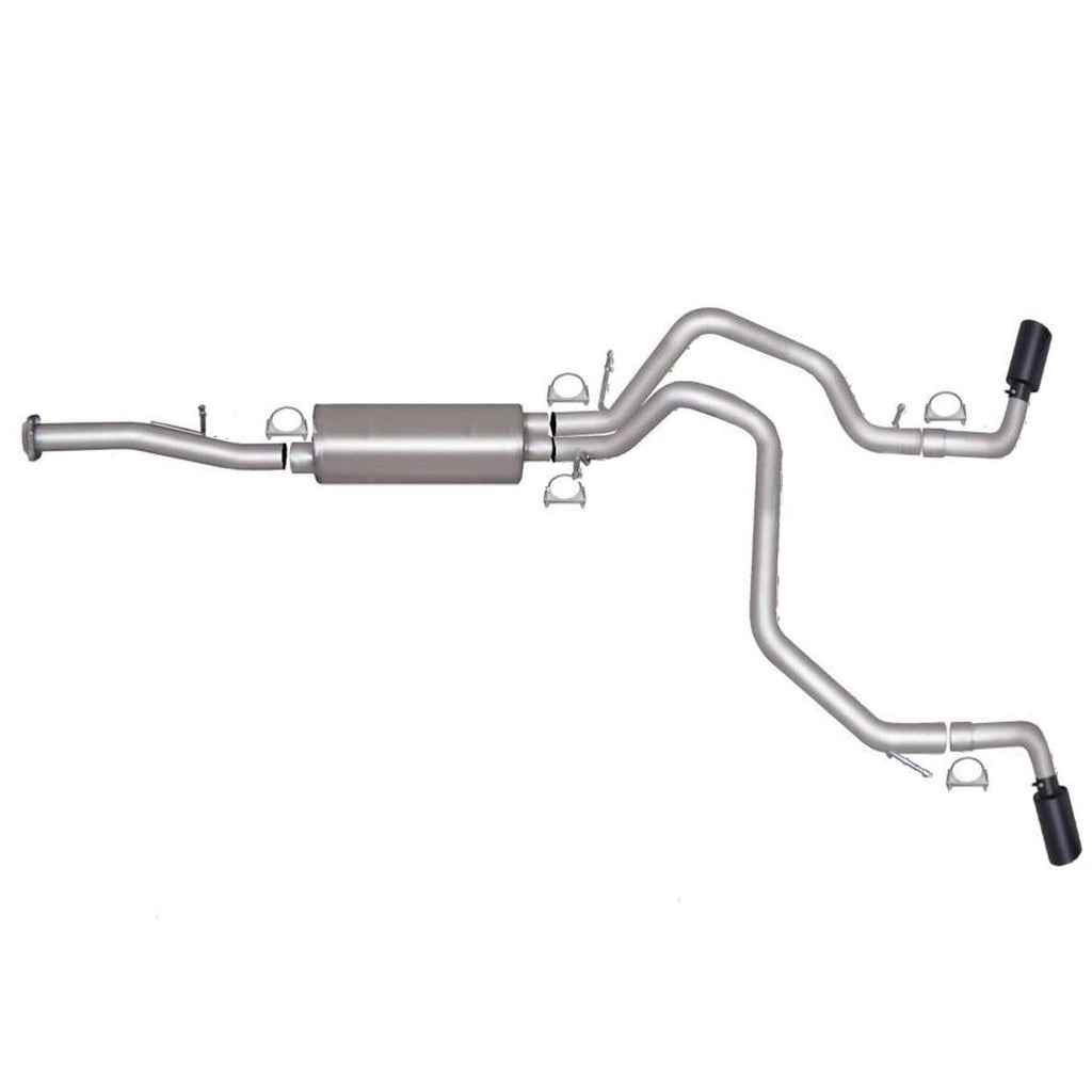 Black Cat-Back Dual Sport Exhaust System S250506