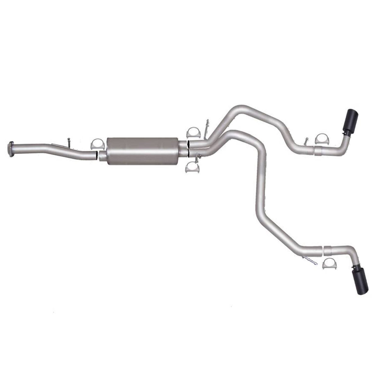 Black Cat-Back Dual Sport Exhaust System S250506