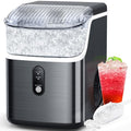 Portable Countertop Nugget Ice Maker 34Lbs/Day Self-Cleaning J182