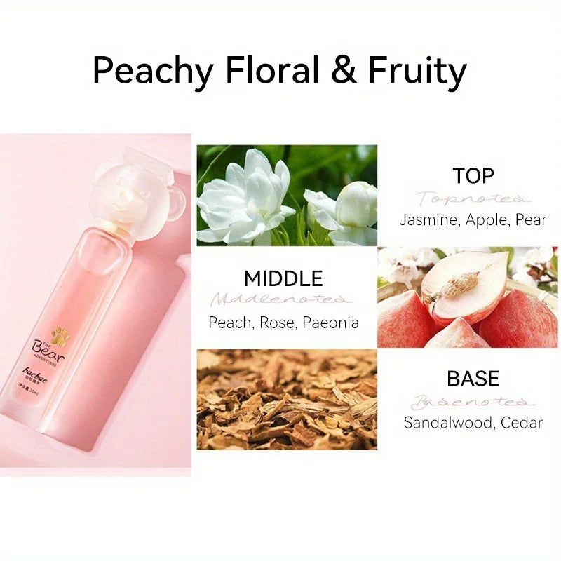Peach Floral Fruity White Tea Woody Perfume 20ml K603629