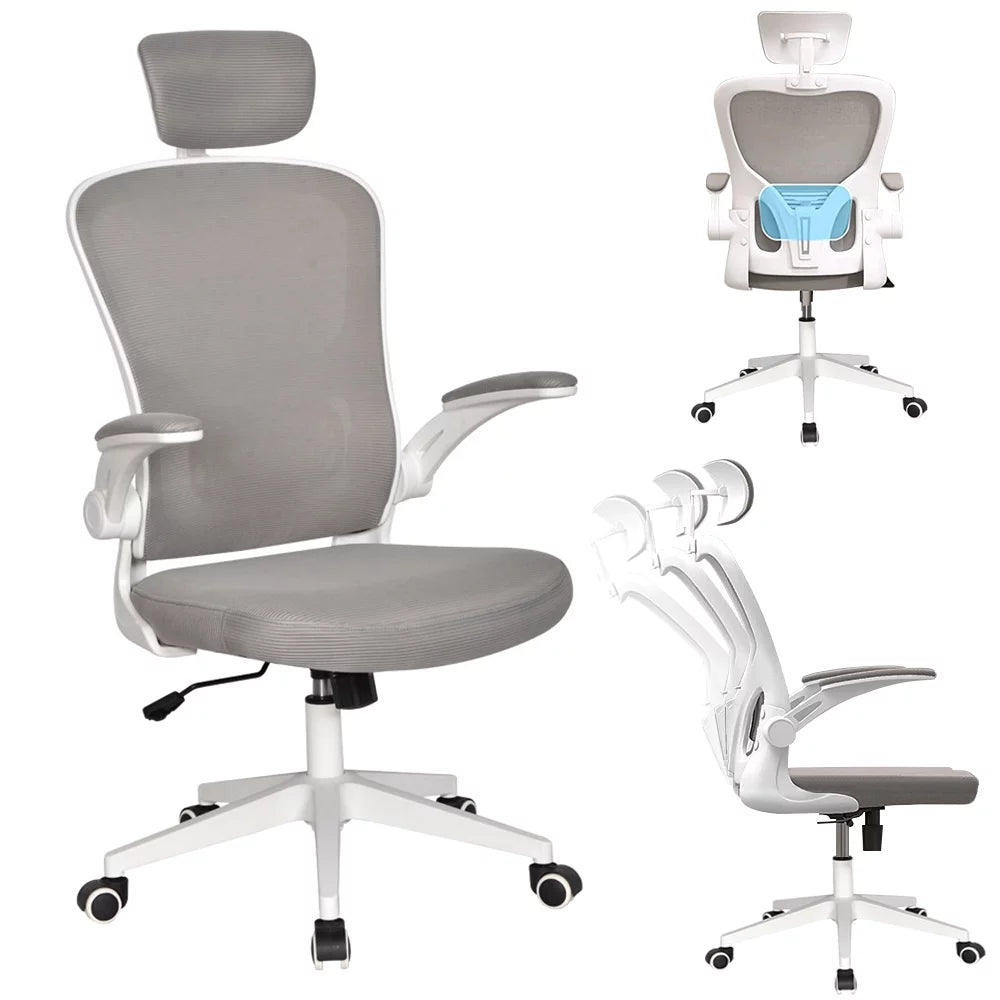 Ergonomic High Back Office Chair with Adjustable Headrest Lumbar Armrest V57005